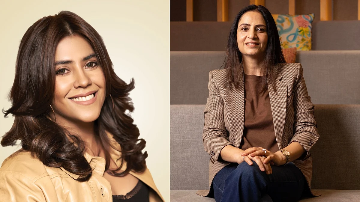 Ekta Kapoor, Joint Managing Director, Balaji Telefilms (left); Monika Shergill, Vice-President, Content, Netflix India (right).