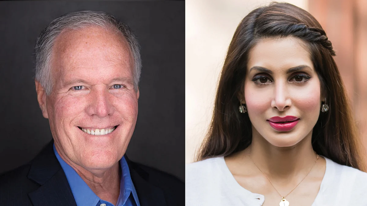 From left: Jeffrey Mark Overly and Priya Sachdev Kapur