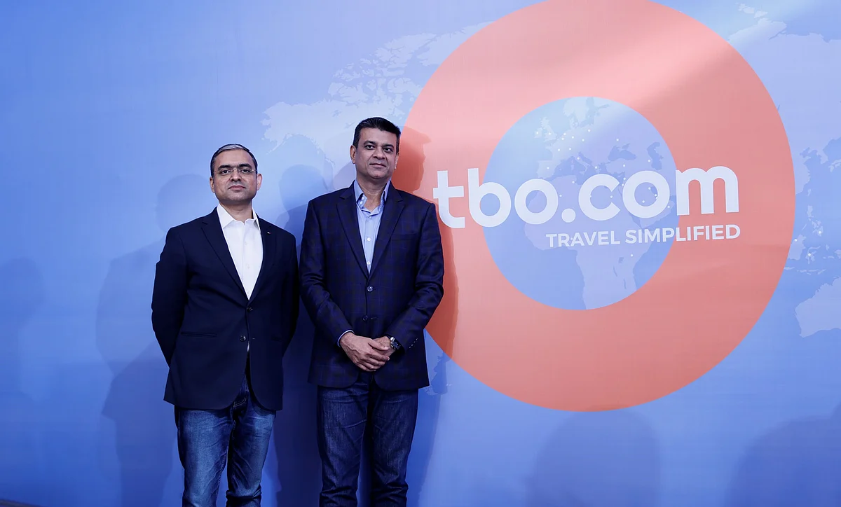 (L to R) Gaurav Bhatnagar, Co-Founder and Joint Managing Director, TBO Tek and Ankush Nijhawan, Co-Founder and Joint Managing Director, TBO Tek