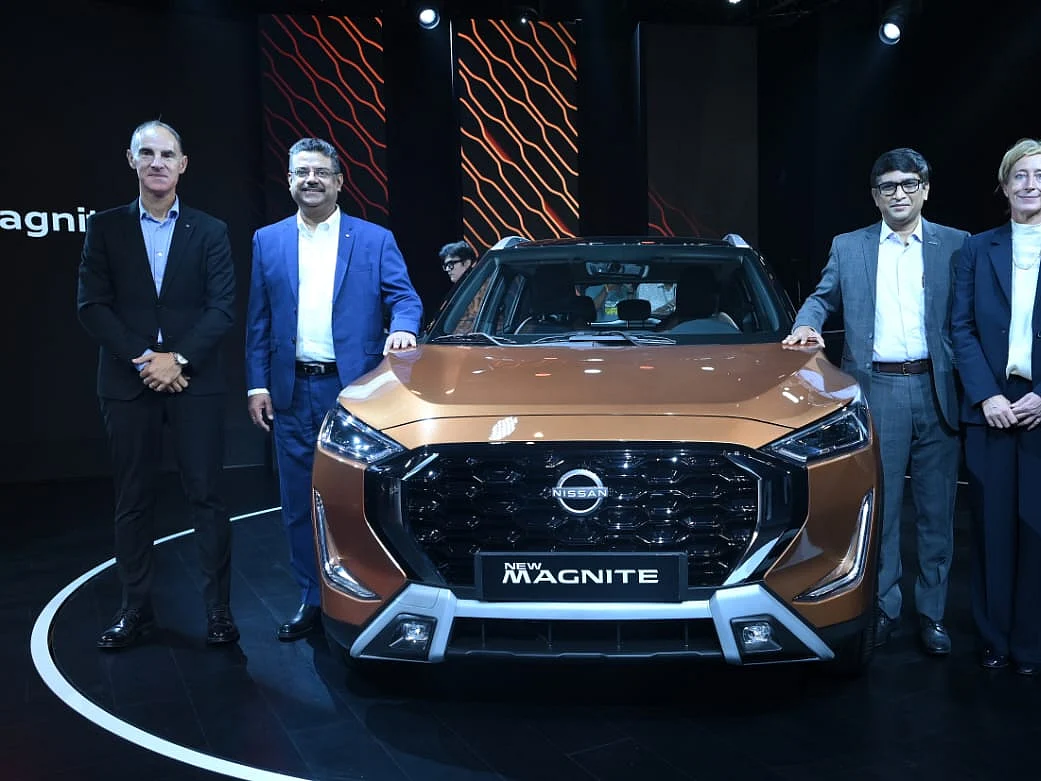 Frank Torres (left), president, Nissan India and Saurabh Vatsa (second from left), managing director, Nissan Motor India.