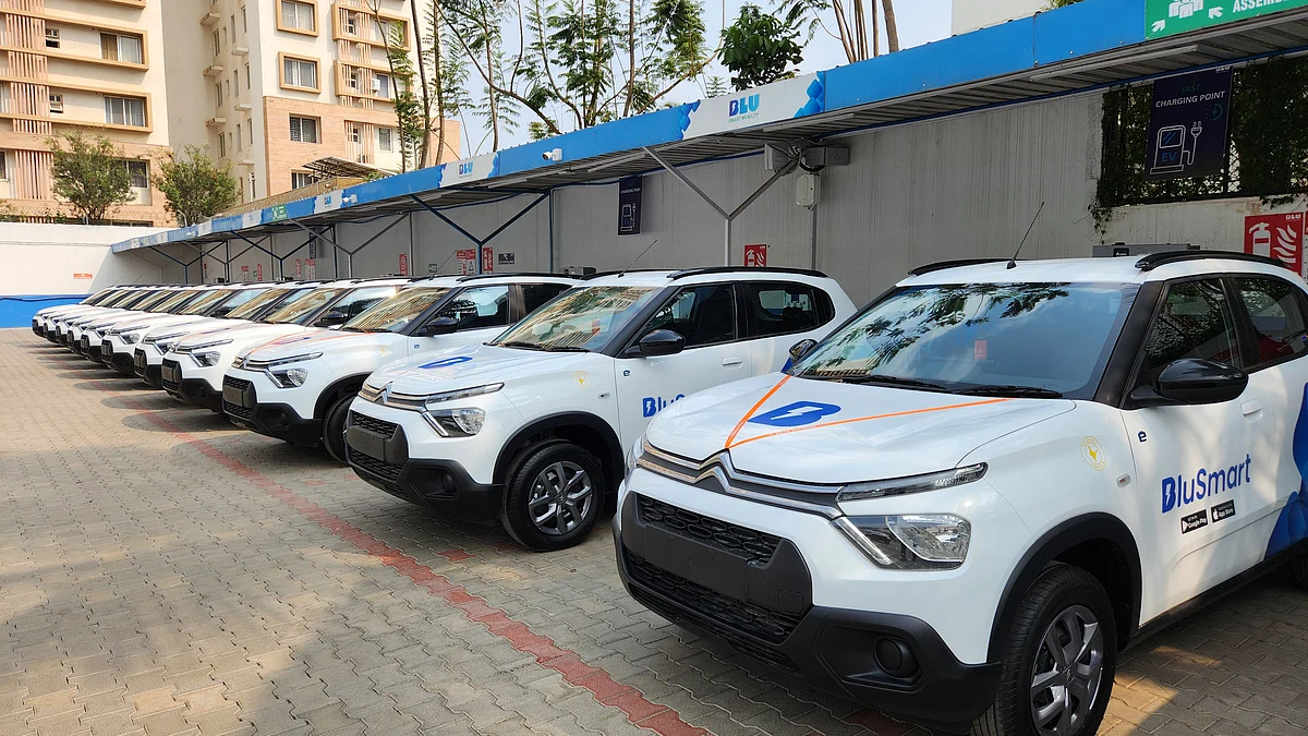 BluSmart operates a fleet of over 5,000 electric vehicles, primarily sourced from Tata Motors and MG Motor.
