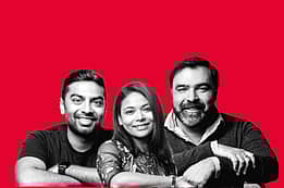 Ashwin Suresh, Aditi Shrivastava, Anirudh Pandita - co-founders, Pocket Aces