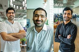 Omkar Shirhatti, Gaurav Samdaria, Alok Kumar - co-founders, Karza Technologies
