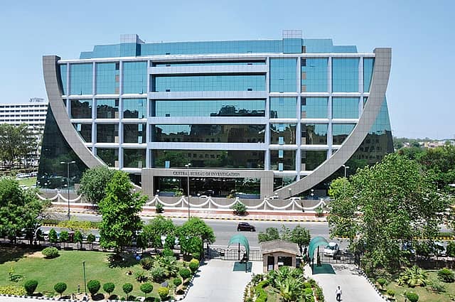 NBCC's works include the Agartala City Centre, the NIFT campus in Bengaluru, and the CBI headquarters in New Delhi <em>(from top to bottom)</em>. 