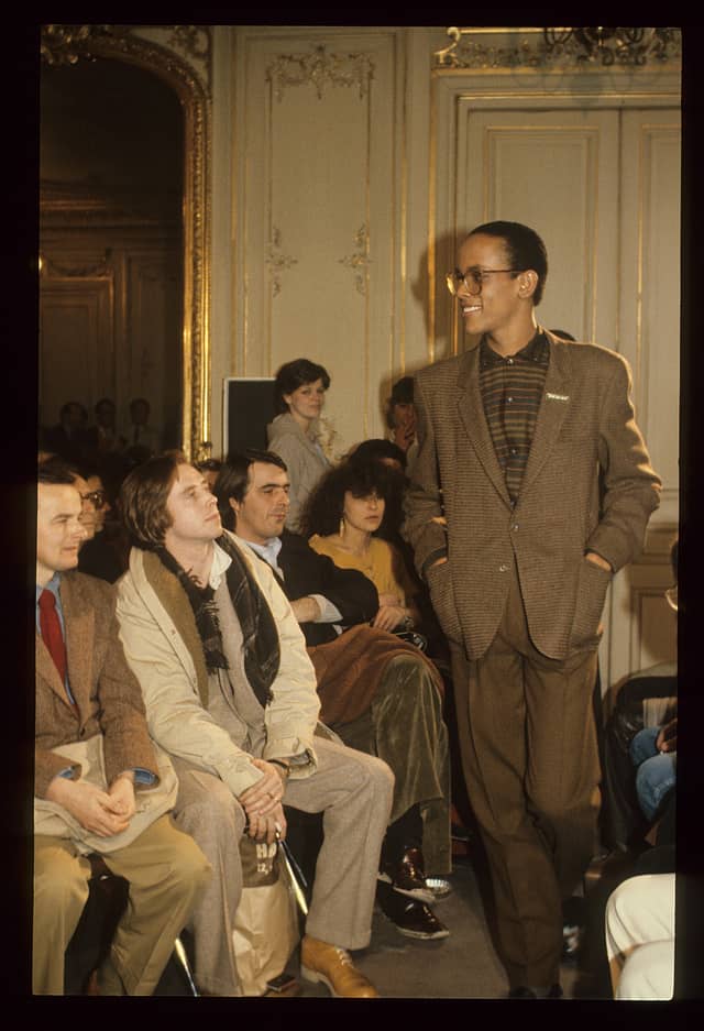 A fashion show from the 80s showcasing some of Paul Smith's iconic designs.