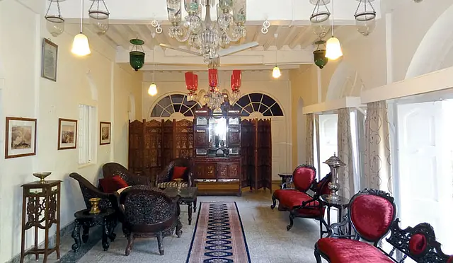 The interiors of the restored Divan’s Bungalow in Ahmedabad.