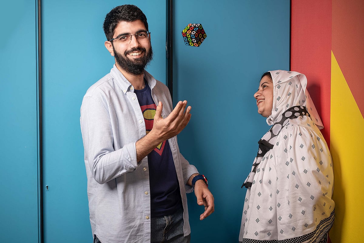  Founder Malek Shipchandler, 28, and his mother Rashida.