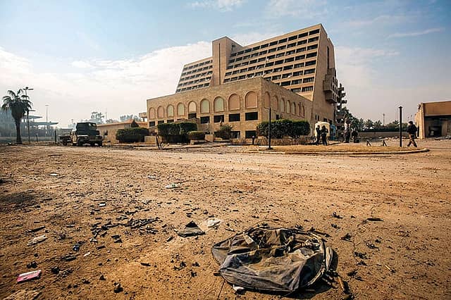 Beyond borders: The battle-hit Nineveh International Hotel in Iraq was built by NBCC.