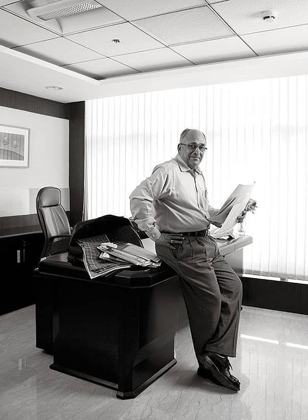 FASHION TALK B.K. Choudhary, manager of Vardhman’s Budhni factory, is pushing new kinds of fabric.