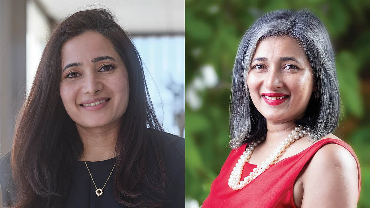 Schauna Chauhan (right) and Nadia Chauhan