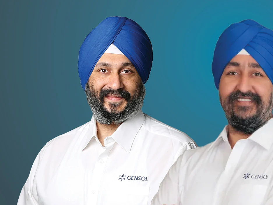 L-R: Anmol Singh Jaggi and Puneet Singh Jaggi, promoters of Gensol Engineering
