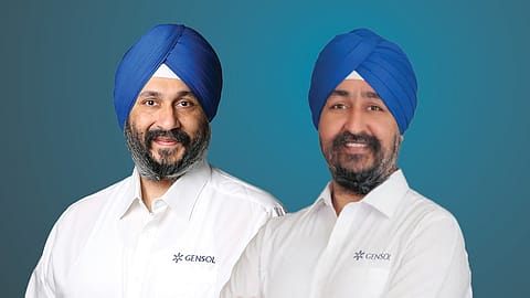 L-R: Anmol Singh Jaggi and Puneet Singh Jaggi, promoters of Gensol Engineering