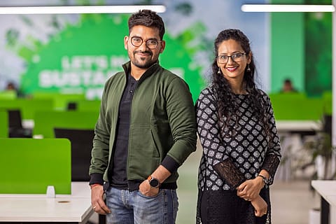 Zypp Electric founders Akash Gupta and Rashi Agarwal