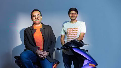 Tarun Mehta(sitting) & Swapnil Jain(standing), Co-founders, Ather energy