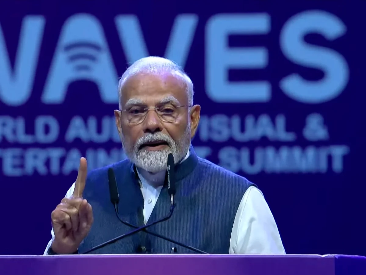 Prime Minister Narendra Modi at WAVES Summit 2025.