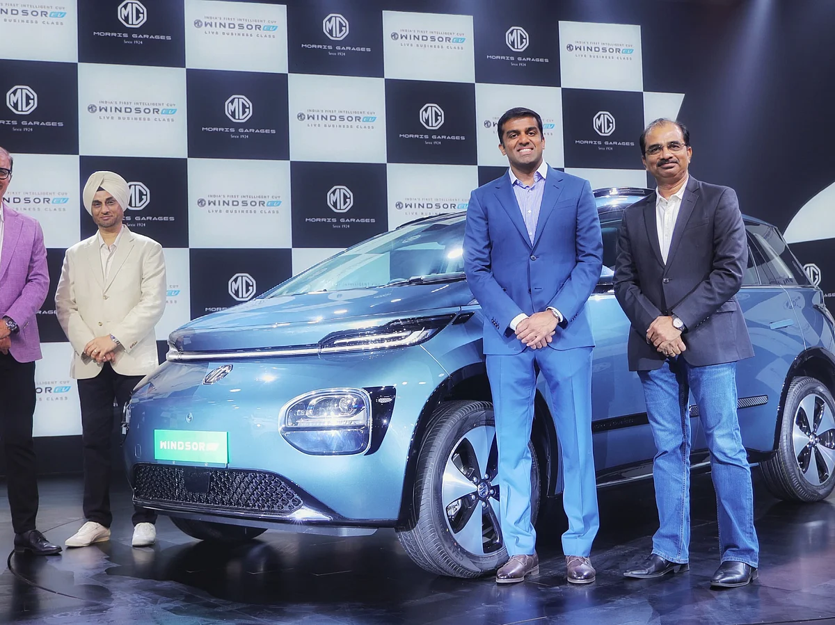 JSW MG Motor India announced a battery-as-a-service price of ₹12.49 lakh for the Windsor PRO EV.