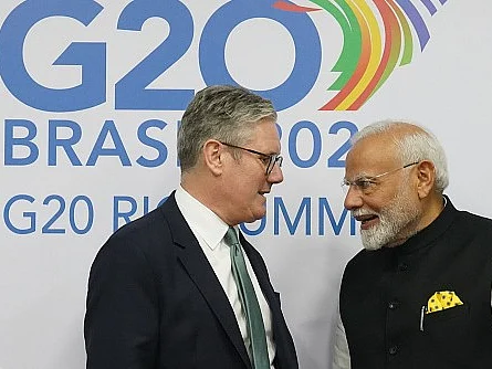 Prime Minister Narendra Modi with UK PM Keir Starmer 