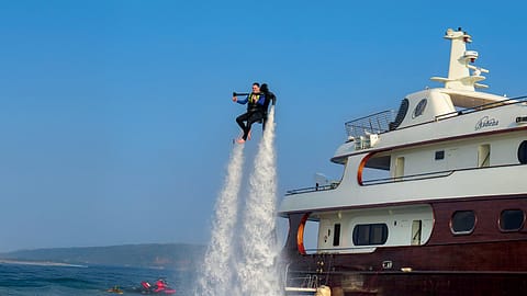 Gautam Singhania,chairman & MD, Raymond Ltd, loves sailing holidays aboard his yacht.