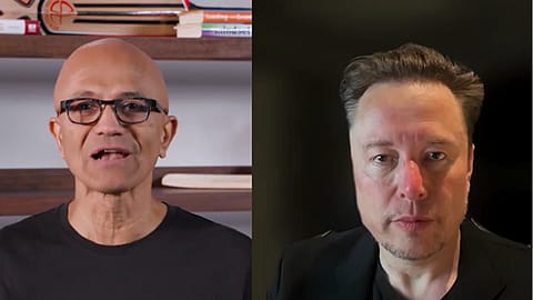 Satya Nadella's post on X