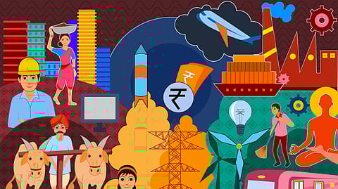 Economists project FY26 GDP growth in the 6.2–6.6% range, driven by robust consumption, normal monsoon, and interest rate cuts.