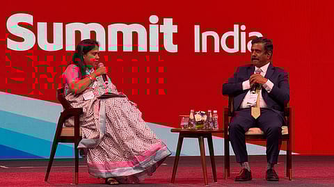 Prativa Mohapatra, Vice President and Managing Director, Adobe India, in conversation with Dr. Satya Ramaswamy, Chief Digital and Technology Officer, Air India, at the Adobe Summit India 2025