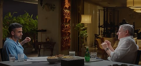 Nikhil Kamath with Netflix's Ted Sarandos