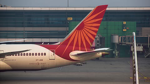 An Air India Boeing 787 Dreamliner at Delhi's IGI Airport.