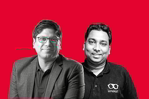 From Left : Peyush Bansal and Amit Chaudhary, co-founders, Lenskart