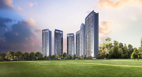 Privana North spans 17.7 acres and features six premium towers of 50 storeys, making them the tallest residential structures developed by DLF to date.