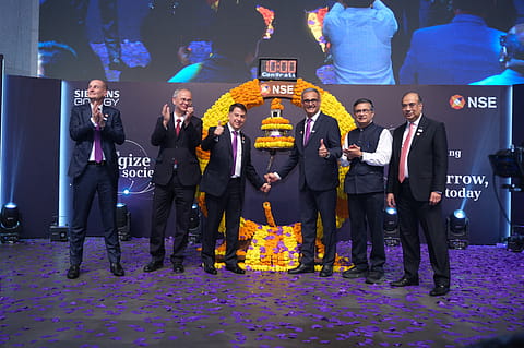 Siemens Energy India shares were listed on the NSE and the BSE today