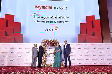 Weak start for Raymond Realty as shares fall 4% on debut; parent Raymond ends 7% higher