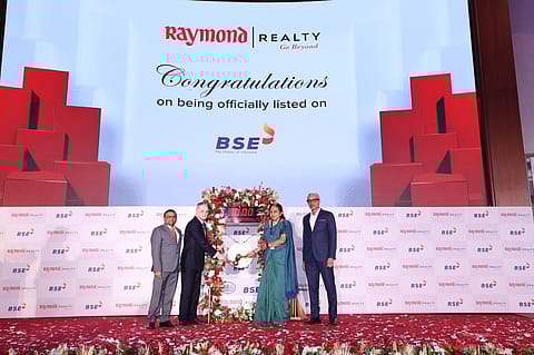 Raymond Reality shares got listed on the BSE and NSE today