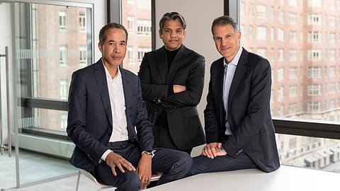Recognize cofounders: (From left) Francisco D’Souza, Charles Phillips, and David Wasserman.
