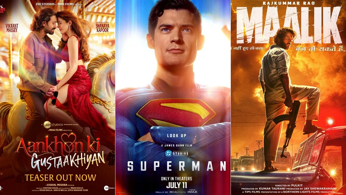 This Friday was one such Haley’s Comet moment, as Vikrant Massey and Shanaya Kapoor’s Aankhon Ki Gustaakhiyan released alongside Rajkummar Rao’s Maalik and David Corenswet-starrer, Superman.
