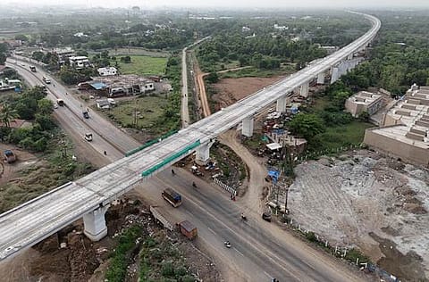 Construction work in Maharashtra, which had initially lagged, has now gathered momentum, the Railways Ministry said.