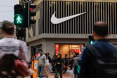 Nike shares closed at $38.40 on Friday, roughly 50% below their 52-week high of $76.97, marking their lowest level in about 12 years