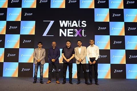 (From left): Jalaluddin Mondal, Kartik Mahadev, Ashish Sehgal, Samrat Ghosh and Siju Prabhakaran at the 'Z' Whats Next Event, held last Friday in Mumbai.