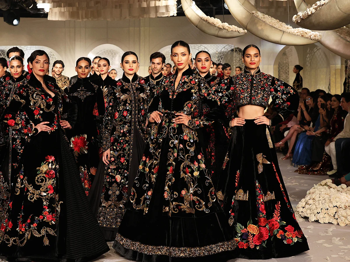Late designer Rohit Bal's Kash-Gul collection at the India Couture Week 2025.