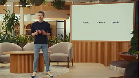 CEO Sam Altman, at the GPT-5 live demo