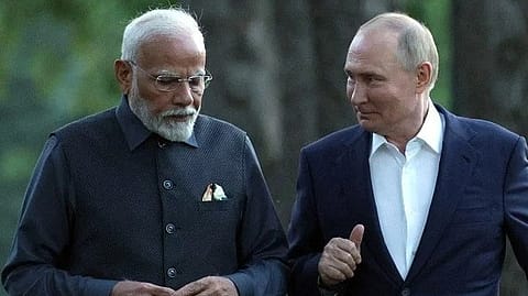 Prime Minister Narendra Modi and Russian President Vladimir Putin