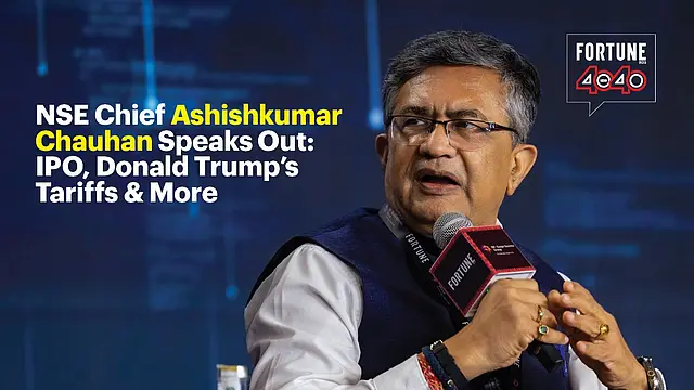 NSE Chief Ashishkumar Chauhan Speaks Out: IPO, Donald Trump's Tariffs & More | Fortune India 40Under40