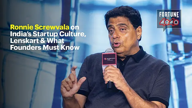 Ronnie Screwvala on India’s Startups, Lenskart & What Founders Must Know | Fortune India 40Under40