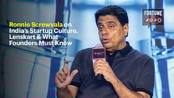 Ronnie Screwvala on India’s Startups, Lenskart & What Founders Must Know | Fortune India 40Under40
