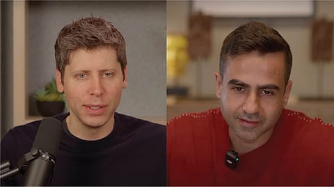 OpenAI CEO Sam Altman and Zerodha Co-founder Nikhil Kamath