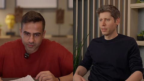 OpenAI CEO Sam Altman and Zerodha Co-founder Nikhil Kamath