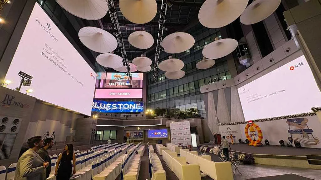 Bluestone Jewellery made its debut on the BSE and the NSE today 