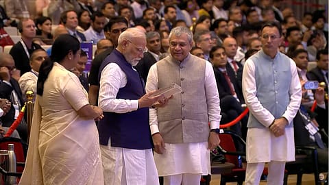 This unique keepsake for PM Modi is reflective of India’s advances in chip design, fabrication and ecosystem-building and highlights the country’s growing ambitions in the semiconductor industry.