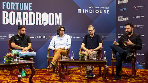 (From left) Abhay Hanjura (Licious), Rahul Chandra (Arkam Ventures), Ananth Narayanan (BRND.ME) and Pranav Pai (3one4 Capital) share sharp insights on building and scaling in this evolving landscape.