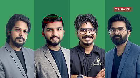 (From left) Arun George, co-founder; Rashid K., co-founder; Vimal Govind M.K., co-founder & CEO; and Nikhil N.P., co-founder.
