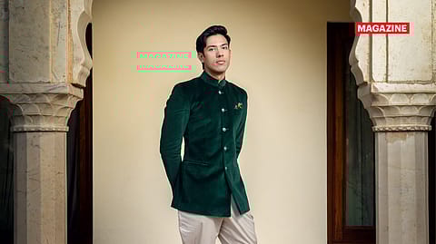 Manavendra Pratap Singh at the family’s Phool Bagh Palace in Alwar.